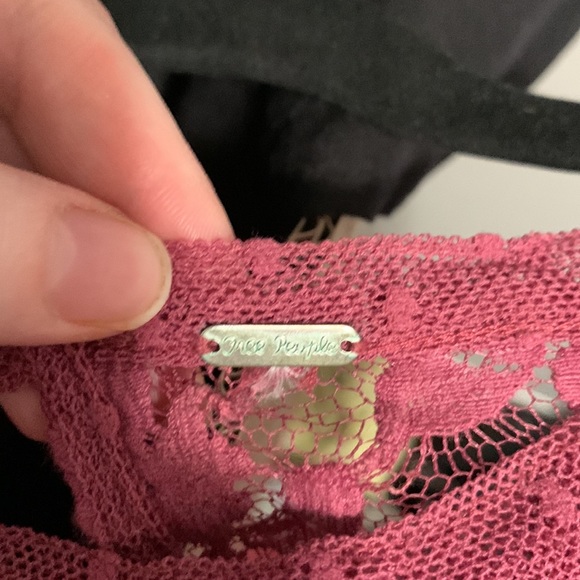 Free People maroon lace top - Picture 4 of 4